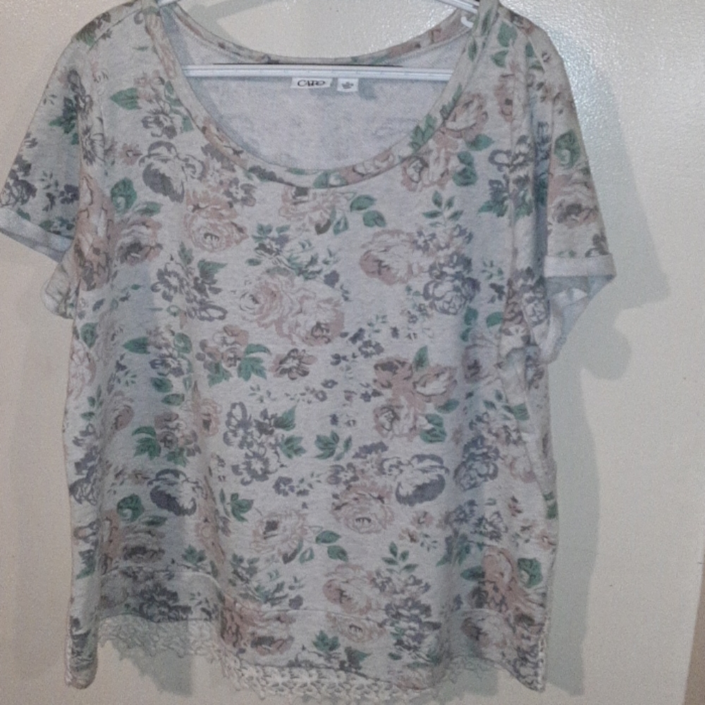 Cato womens short sleeved blouse